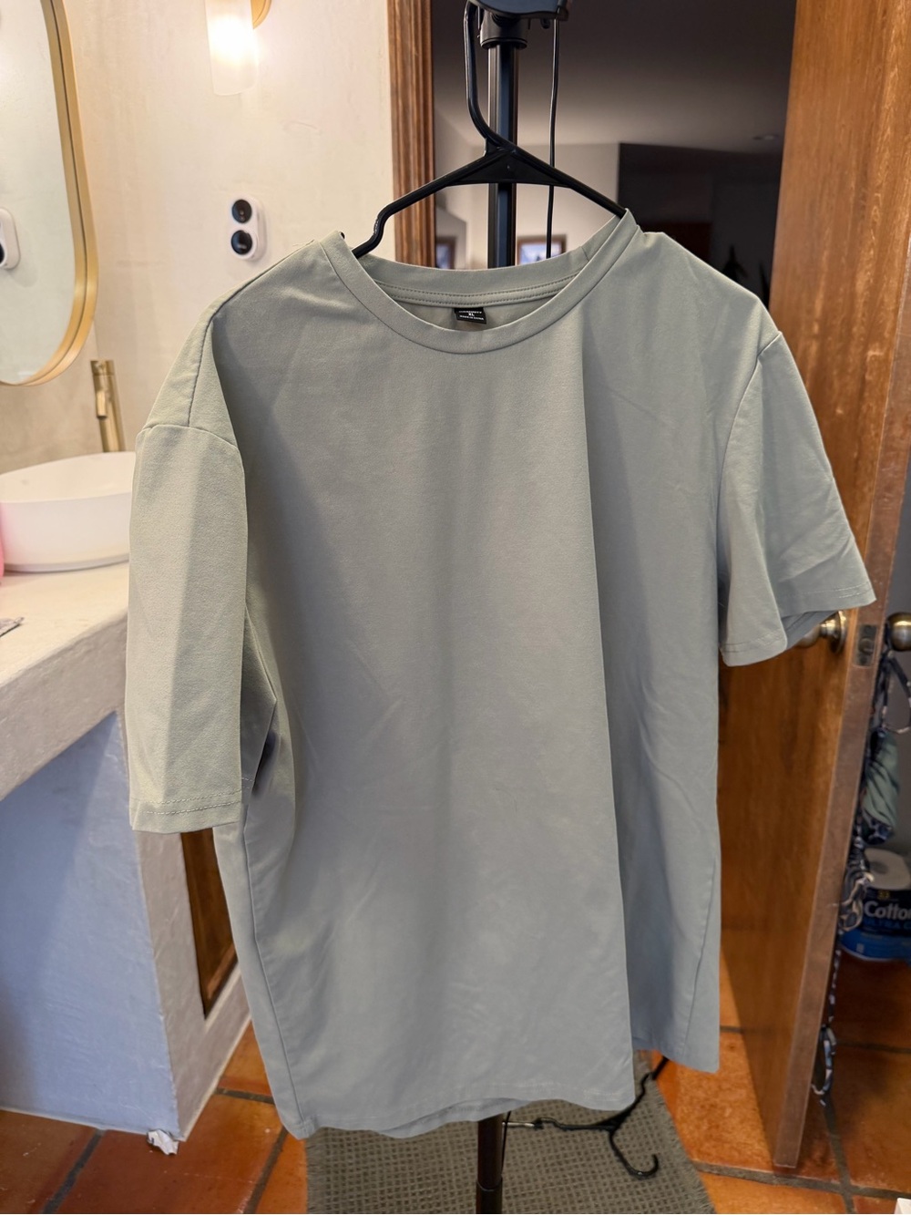Men's Relaxed Crew Tee in Sage Green